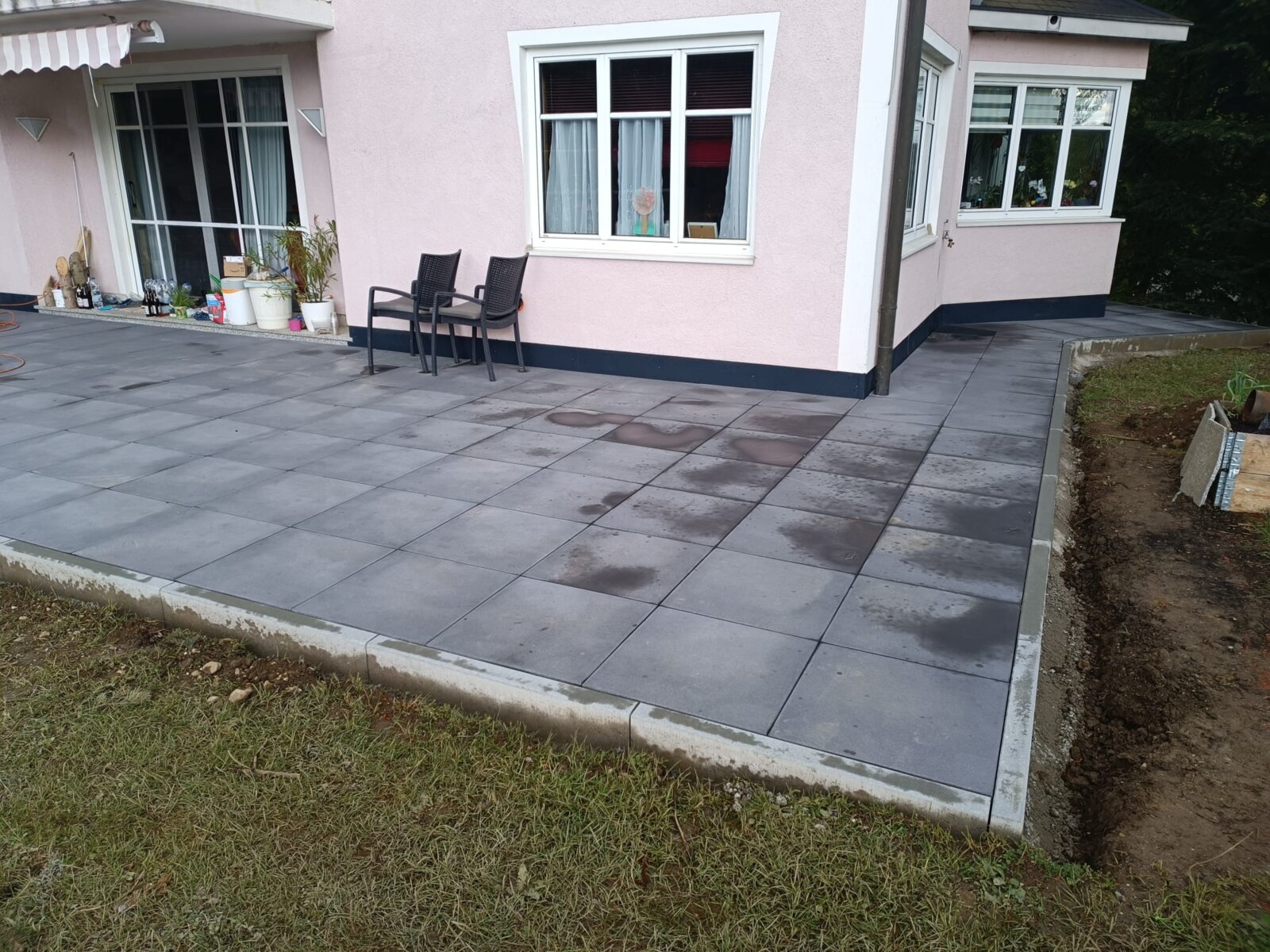 Pflasterung Terrasse